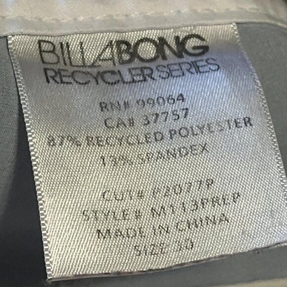 Billabong Recycler Series Platinum Stretch Blue White Striped Board Shorts Swim - Picture 8 of 8